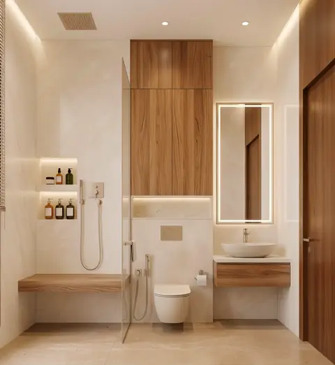 Luxury bathroom completed by the Almashhad Sky team