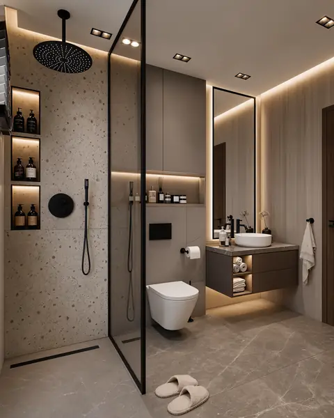 Luxury bathroom completed by the Almashhad Sky team