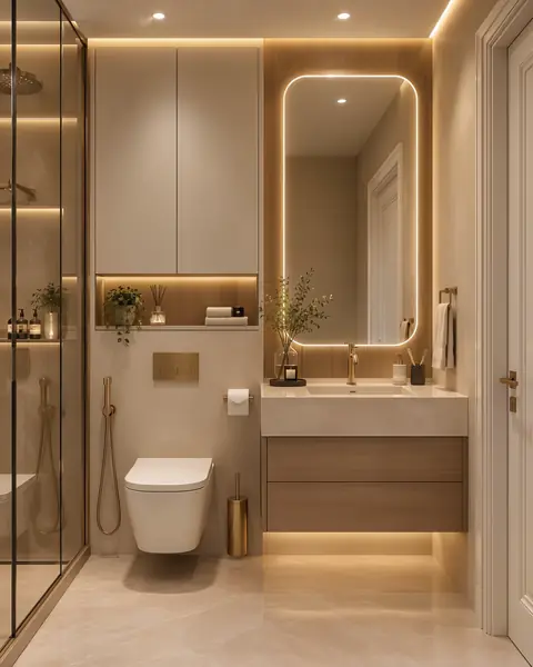 Luxury bathroom completed by the Almashhad Sky team