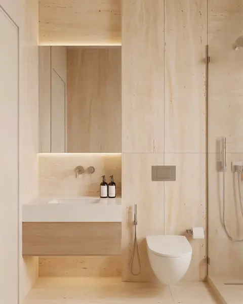 Luxury bathroom completed by the Almashhad Sky team