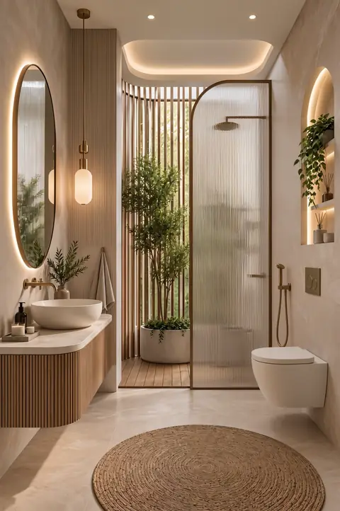 Luxury bathroom completed by the Almashhad Sky team