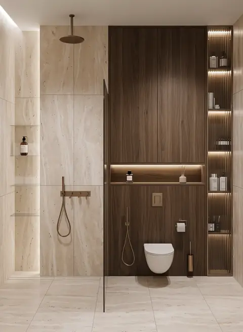 Luxury bathroom completed by the Almashhad Sky team