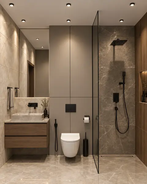 Luxury bathroom completed by the Almashhad Sky team