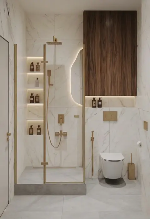 Luxury bathroom completed by the Almashhad Sky team