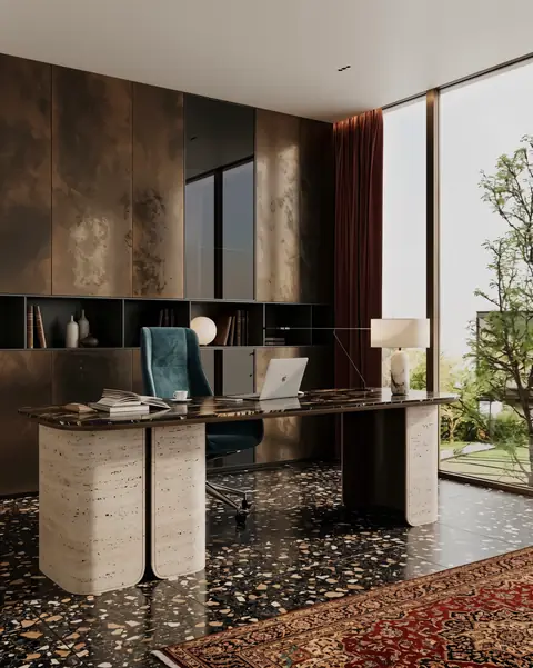 Home office completed by the Almashhad Sky team