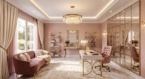 Home office completed by the Almashhad Sky team