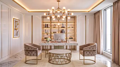 Home office completed by the Almashhad Sky team