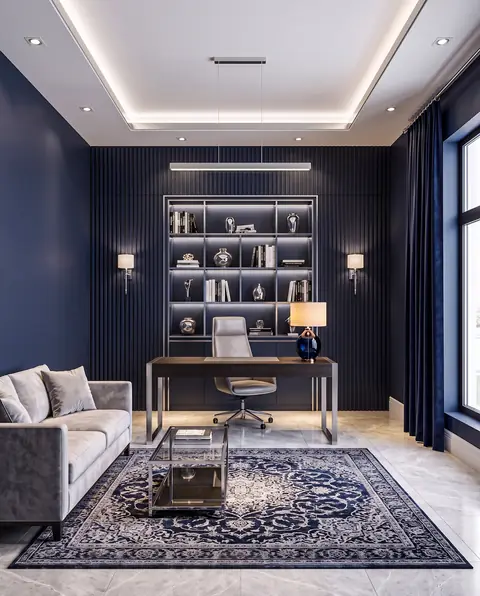 Home office completed by the Almashhad Sky team