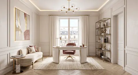 Home office completed by the Almashhad Sky team