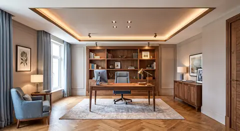 Home office completed by the Almashhad Sky team