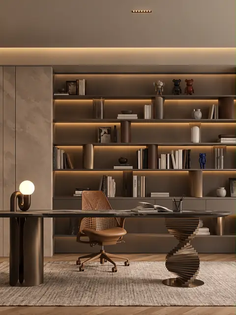 Home office completed by the Almashhad Sky team