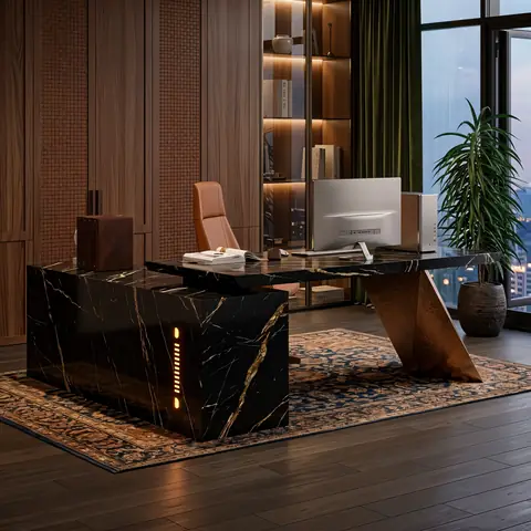 Home office completed by the Almashhad Sky team