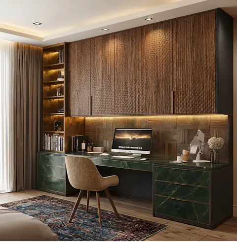 Home office completed by the Almashhad Sky team