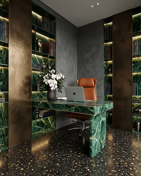 Home office completed by the Almashhad Sky team