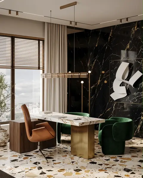 Home office completed by the Almashhad Sky team