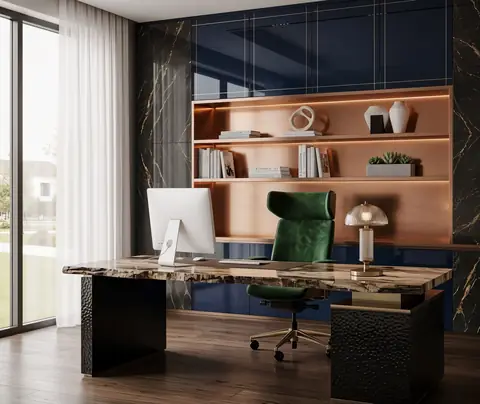 Home office completed by the Almashhad Sky team