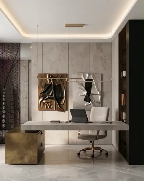 Home office completed by the Almashhad Sky team