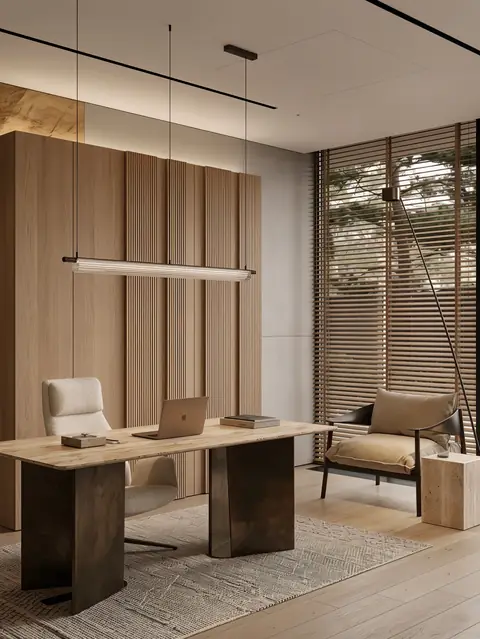 Home office completed by the Almashhad Sky team