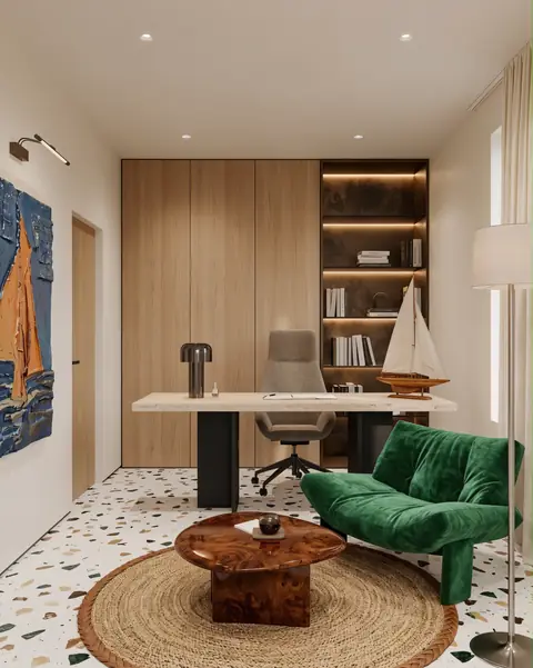 Home office completed by the Almashhad Sky team