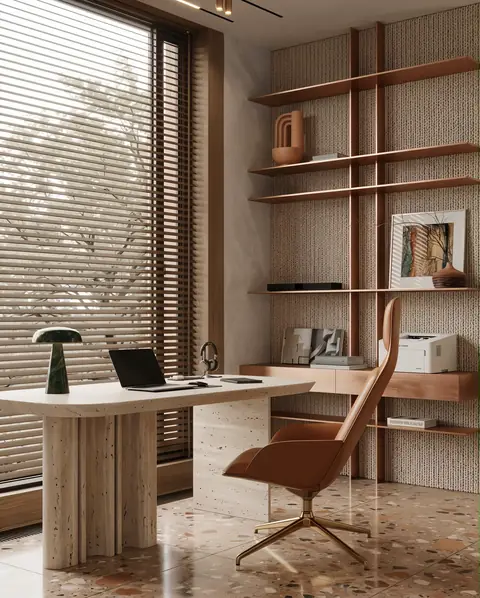 Home office completed by the Almashhad Sky team