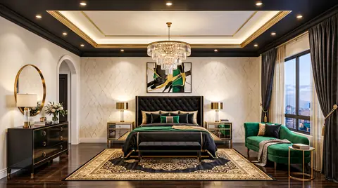 Bedroom completed by the Almashhad Sky team