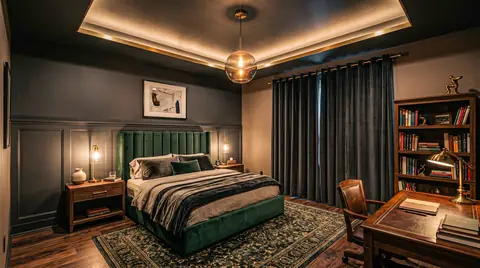 Bedroom completed by the Almashhad Sky team