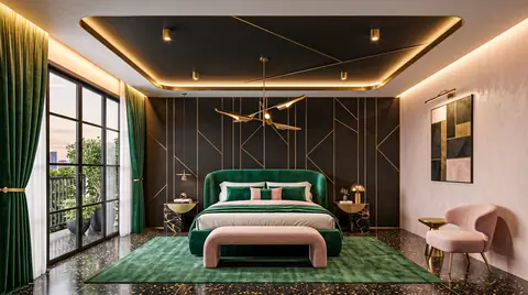 Bedroom completed by the Almashhad Sky team