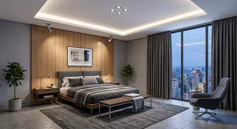 Bedroom completed by the Almashhad Sky team