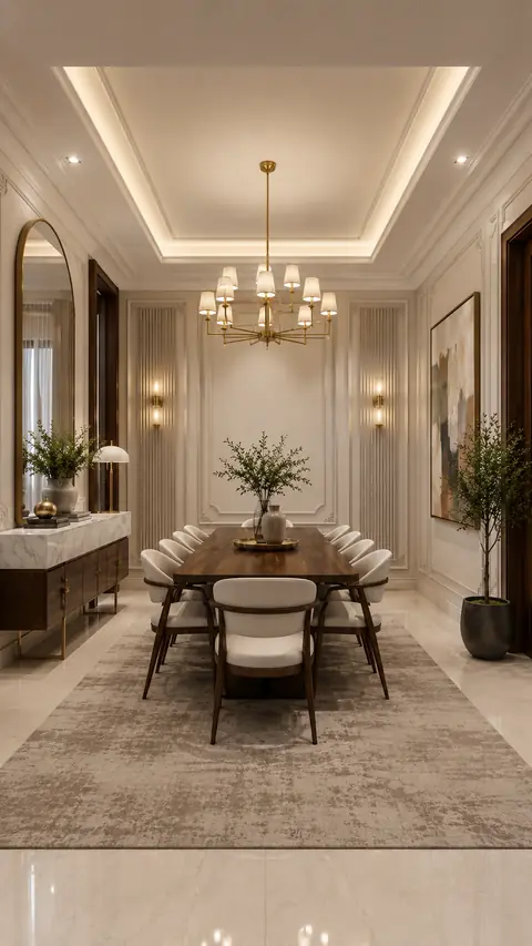 Villa interior completed by the Almashhad Sky team