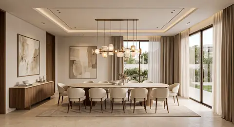 Villa interior completed by the Almashhad Sky team