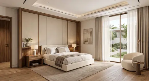 Bedroom completed by the Almashhad Sky team