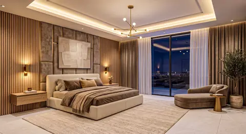 Bedroom completed by the Almashhad Sky team