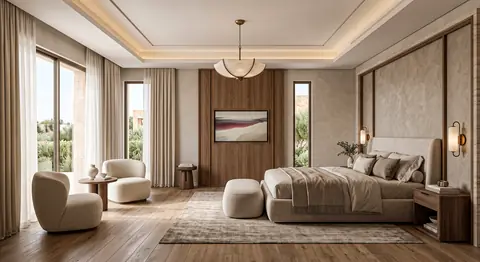 Bedroom completed by the Almashhad Sky team