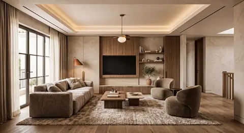 Villa interior completed by the Almashhad Sky team
