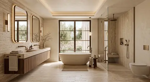 Villa interior completed by the Almashhad Sky team