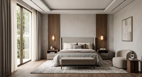 Bedroom completed by the Almashhad Sky team
