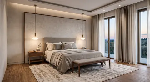 Bedroom completed by the Almashhad Sky team