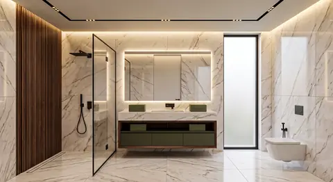 Villa interior completed by the Almashhad Sky team