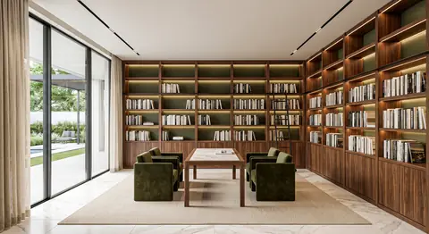 Villa interior completed by the Almashhad Sky team