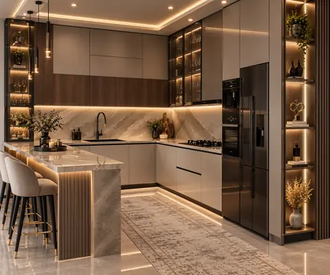 Kitchen built by the Almashhad Sky team